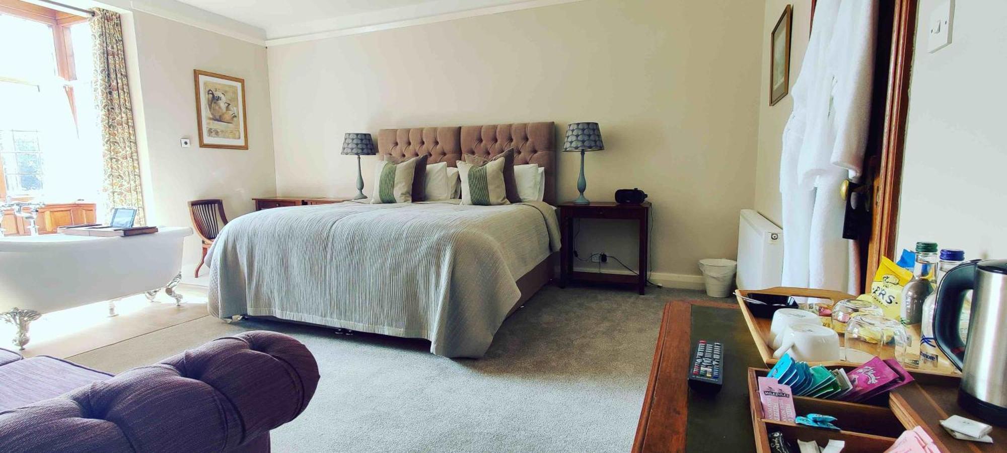 Luxury Bed And Breakfast At Bossington Hall In Exmoor, Somerset Porlock Værelse billede